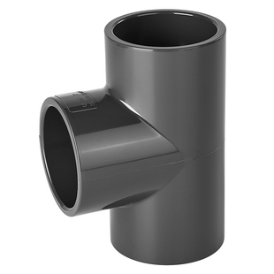 戎生upvc美标三通SCH80U-pvc管件三通化工管ANSI英制日标美国深灰