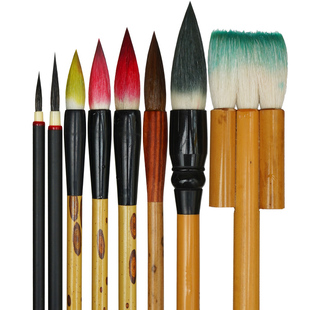 工笔画毛笔套装专用白描细勾线上色染色工具初学专业级没骨画国画