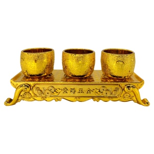 拜神碗酒壶酒杯茶水杯圣乔迁礼佛供财神关公观音拜佛前家用拜祖先