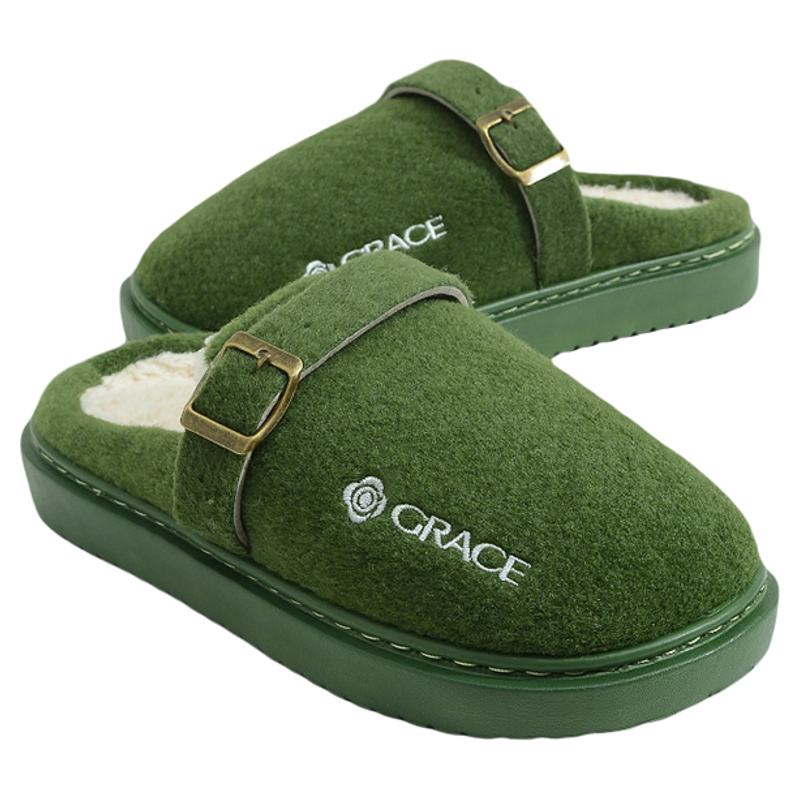 洁丽雅加厚棉拖鞋女室内外月子鞋保暖防滑静音居家棉鞋秋冬2024新