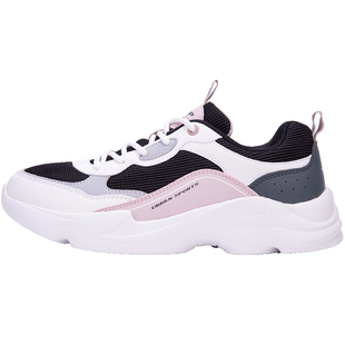 特步女鞋冬季休闲鞋子2025新款透气厚底老爹鞋官方旗舰女款运动鞋