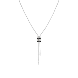 初印OINICIO沉积系列小众黑滴胶转运轮长项链女抽拉毛衣链choker