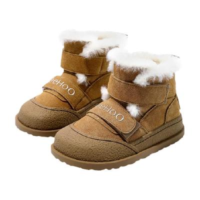 英氏男童加绒保暖雪地靴