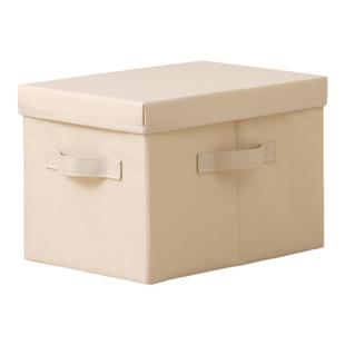 衣柜衣物收纳箱布艺衣服整理盒扁平家用带盖矮款收纳筐折叠储物箱