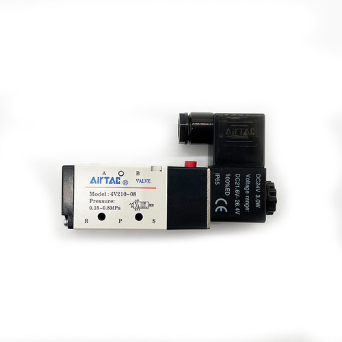 原装亚德客电磁阀4V410-15（AC220V/DC24V）五口二位单电控换向阀