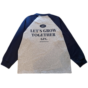 凯文家童装春秋款新品男童中大童韩版拼接袖字母儿童长袖T恤