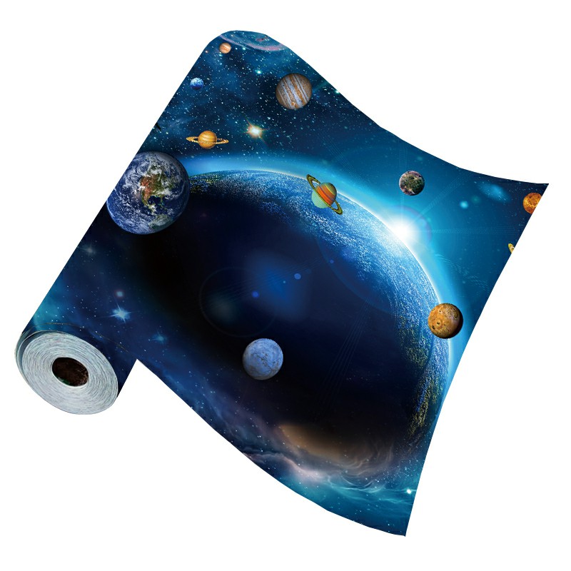 宇宙星空墙贴纸儿童房自粘贴画