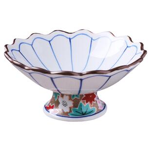 出口日式高脚碟创意贴花怀石料理前菜碟复古茶楼茶歇水果盘高台皿