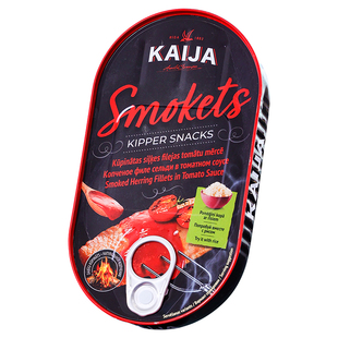 三文鱼罐头芥末进口即食海鲜下饭菜沙拉沙丁鱼熏制番茄鲱鱼下酒菜