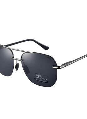 库克鲨鱼偏光太阳镜男开车专用