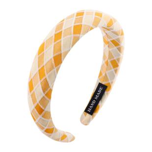 黄色高颅顶发箍女款2025新款日常外戴头箍高级感洋气时尚发捆头饰