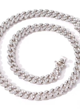 Mr.Bling单排钻8mm男女款古巴链