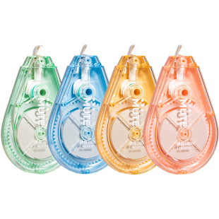 得力真静音修正带小学生专用高颜值大容量实惠装顺滑初中生专用涂改带改正带女生黑科技无痕去字修改带高中生