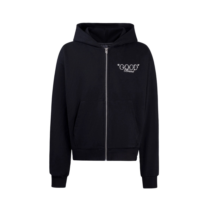 【官方正品】GOODBRAND LOVE IS GOOD珍珠开衫拉链卫衣 明星同款