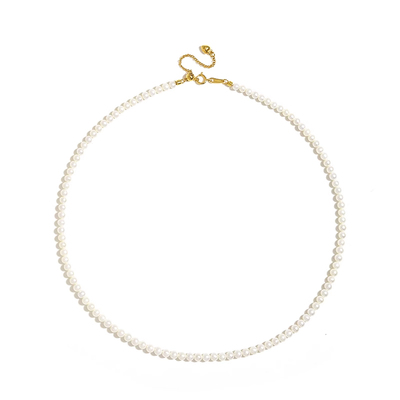 饰悟天然淡水小米珠项链颈链