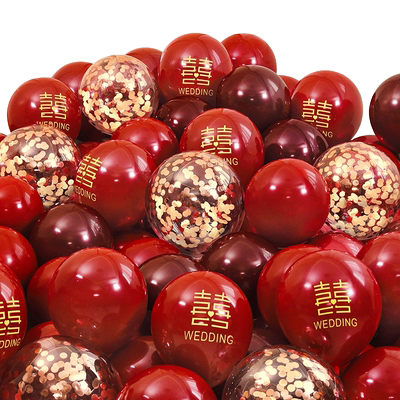 气球结婚婚房装饰婚宴场景布置