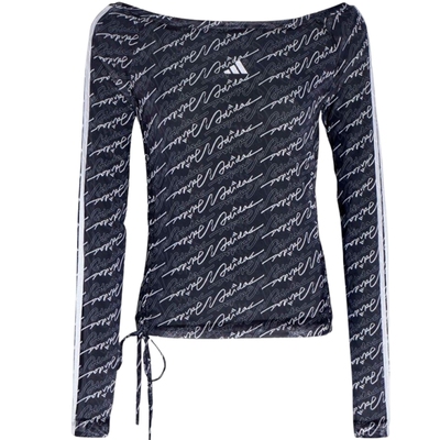 adidas阿迪达斯女子三条纹舞动系列运动休闲长袖T恤KS5308