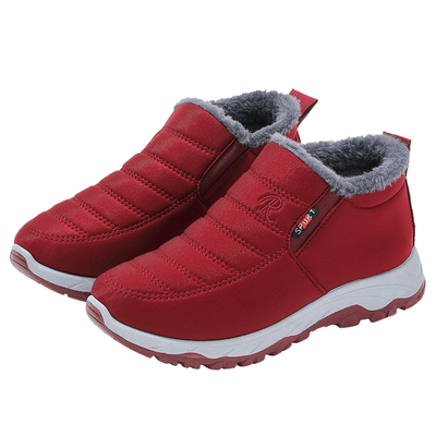 棉拖鞋防滑老人女士2025冬季加绒加厚居家全包跟保暖防水棉鞋