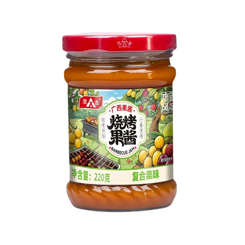 双合广西宜州风味烧烤果酱瓶装2果酱/鲜花酱/甜味酱