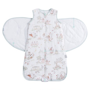 bubbletree婴儿睡袋防惊跳加厚恒温新生小月龄宝宝秋冬防踢被神器