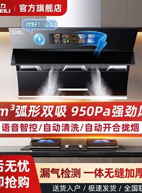 威力抽油烟机家用厨房双电机大吸力自动清洗侧吸式出租房吸油烟机