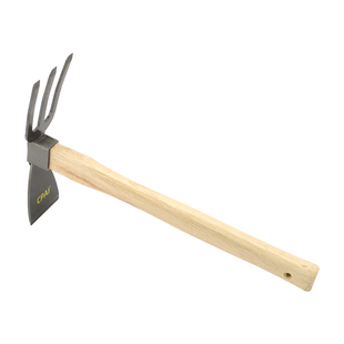 全钢加厚小锄头家用种菜专用工具园艺种花农用除草种地挖土两用锄