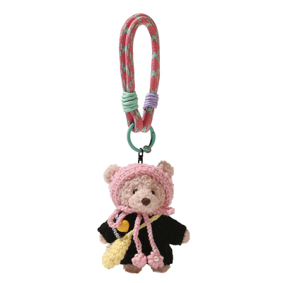 可爱穿毛衣小熊毛绒包挂件钥匙扣