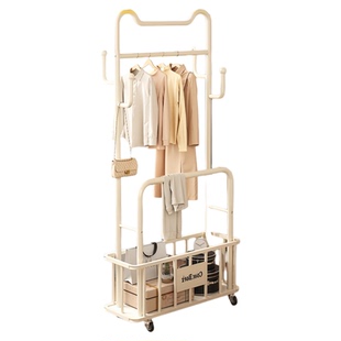 安居客卧室落地挂衣架次净衣服衣服置物架可移动不占地挂包衣架