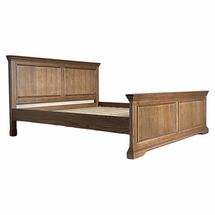 大床1.8米床FAS级橡木床美式复古实木床简约现代卧室双人床储物床