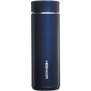 希诺保温杯男款大容量真空不锈钢水杯女办公室商务高档带滤网茶杯