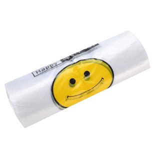 透明笑脸塑料袋打包袋外卖包装食品方便袋手提批发一次性袋子加厚