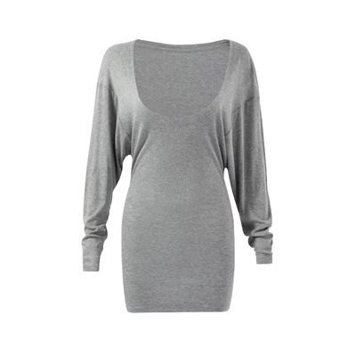 臀长袖T恤运动健身瑜伽服上衣