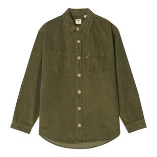 Levi's李维斯26年秋季新款女士美式复古休闲工装风灯芯绒衬衫