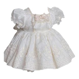 西班牙公主蓬蓬裙周岁礼服生日夏天短袖洋装洛丽塔甜美宝宝连衣裙