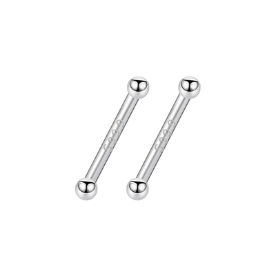 s999足银韩版简约风新款养耳洞