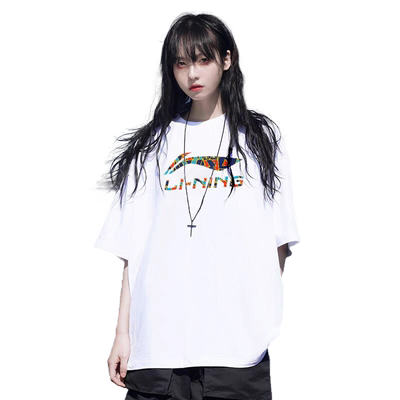 李宁短袖T恤男款夏季薄款纯棉