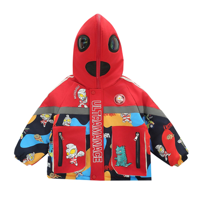 奥特曼儿童三合一冲锋衣秋冬连帽