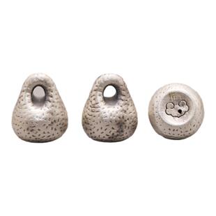 【新款】足银3D硬银秤砣银锭锥形如意锁吊坠S999纯银DIY编绳配件