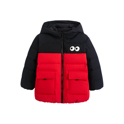 redcopper童装男童女童2025新款秋冬季外套儿童美式拼接羽绒服潮