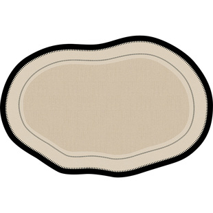 地毯客厅法式复古中古风2025新款免洗可擦异形不规则沙发茶几地垫