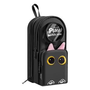 咔巴熊猫咪书包笔袋2025新款中小学生专用可手提高颜值可爱ins风多层大容量多功能卡通文具盒简约小众铅笔盒