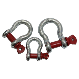 U型弓型卸扣D形马蹄扣环镀锌带螺母锁扣卡扣美式卸扣国标起重吊环