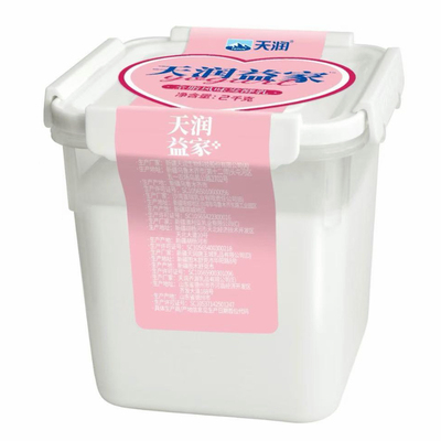 新疆天润酸奶大桶低温2kg益家方桶酸奶优质健康酸奶大桶装牛奶