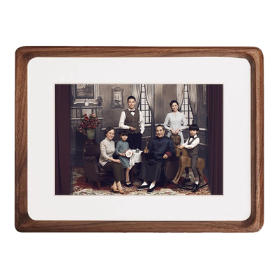 全家福实木相框挂摆两用榫卯结构