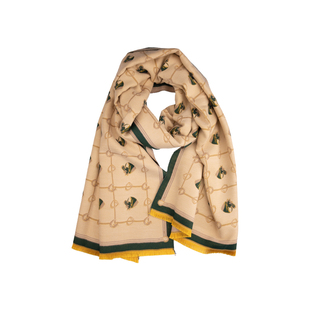 盈妹中古战马丨双面加厚短须棉质仿羊绒围巾气质柔软送礼冬季围脖