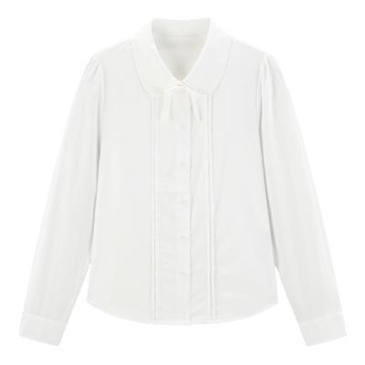 【商场同款】乐町甜美娃娃领衬衫女冬季新款衬衣C1CAE4203