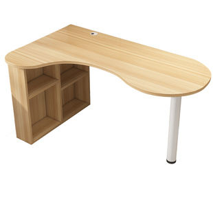 家用转角桌简约台式电脑桌写字台书桌书柜组合桌小户型现代飘窗桌