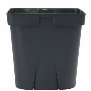 日本产进口黑色塑料花盆EG150龙舌兰块根多肉方盆透气好促根通用