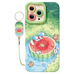 适用苹果17pro手机壳女款iphone16保护套15全包14mini防摔12/11/xs软外壳7plus硅胶8磨砂16西瓜se小狗max夏日