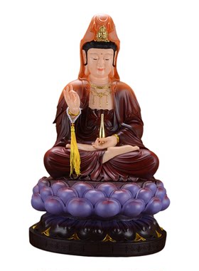彩绘娑婆三圣地藏王庄严风工艺品
